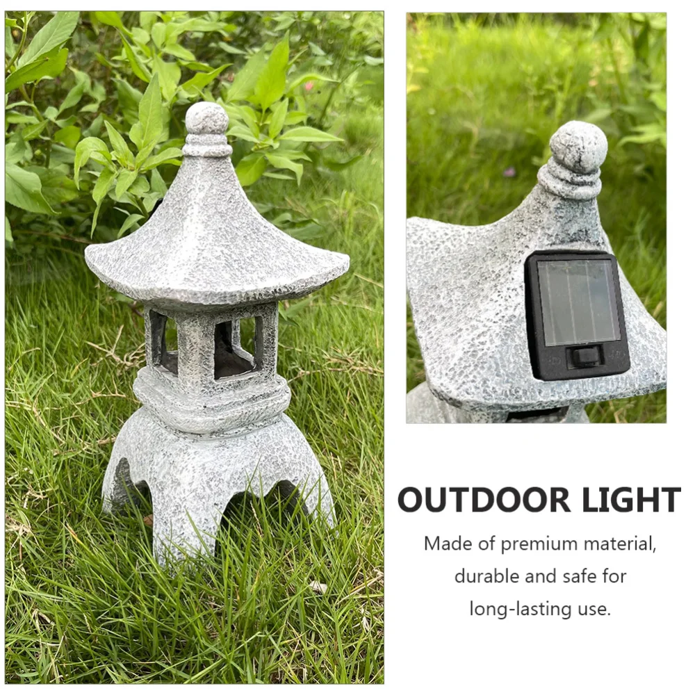 

1Pc Chinese Style Outdoor Decoration Solar Power Light Adornment Light Crey