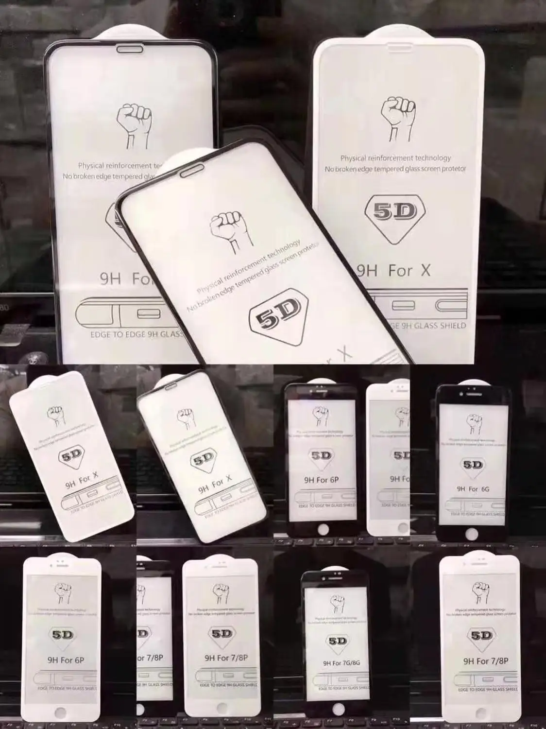 Закаленное 3d-стекло для IPHONE 13/12 PRO MAX/MINI/11 Pro Max 5D/10D XS MAX/678 Plus 20D/111D защита экрана 75 шт. |