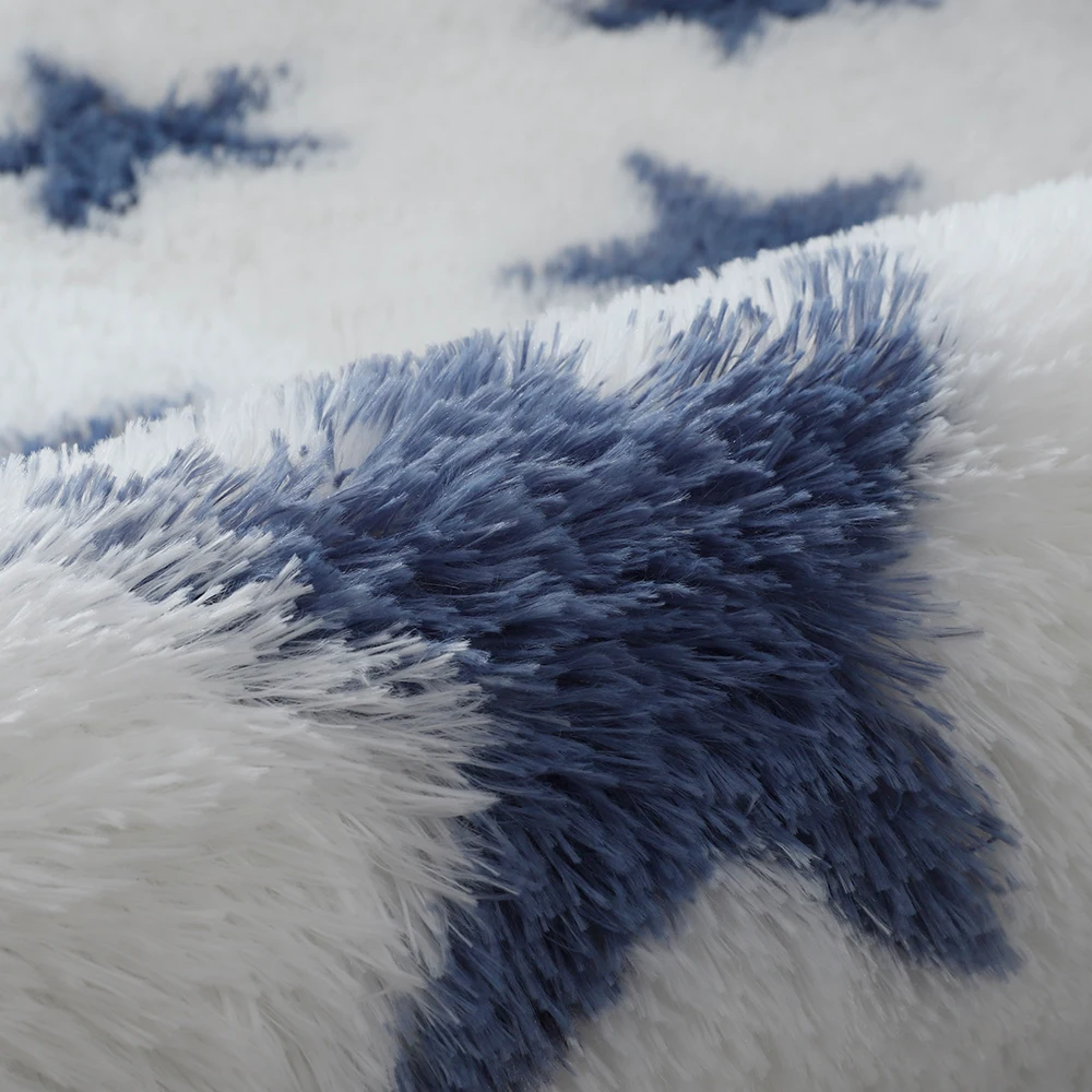 high Quality Kids Room Faux Fur Area Rug Living Mats Silky Rugs Shaggy Tie-dye Carpet Printed Plush Floor Fluffy | Дом и сад