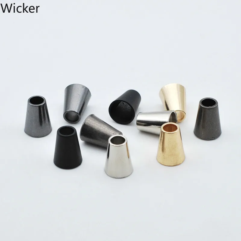 Металлическое покрытие одежда шнурок замок конец гирлянда с колокольчиками