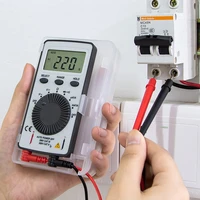 practical lcd pocket digital multimeters ac voltage capacitance resistance tester electrical instrument test tools