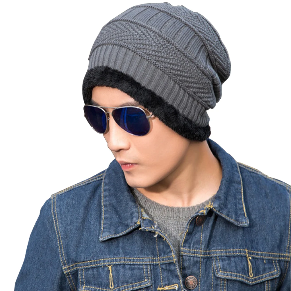 

Men'S Winter Beanie Hat Scarf Set Warm Knitted Skull Cap With Scarf For Men And Women Thick Fleece Lined Winter Hat And Scarf