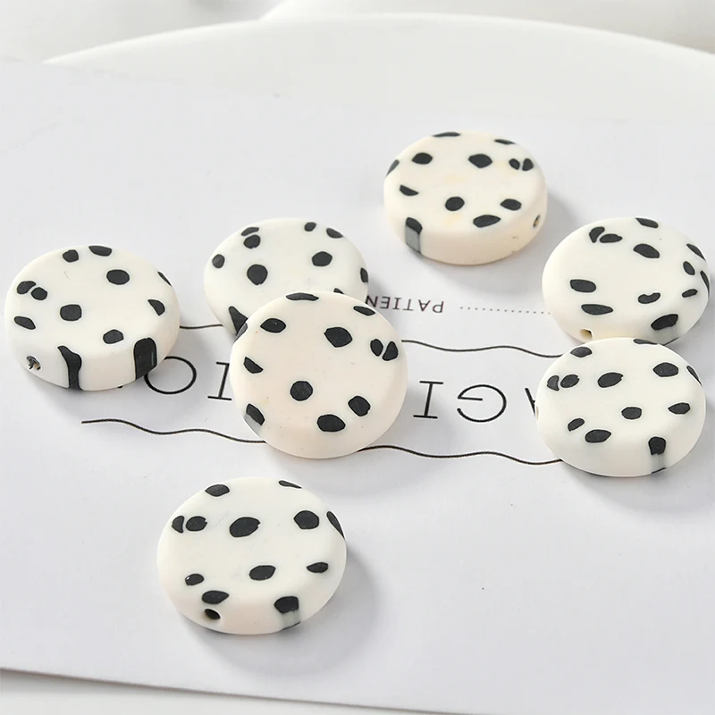 Детские Разноцветные серьги ручной работы из мягкой глины контрастных цветов с