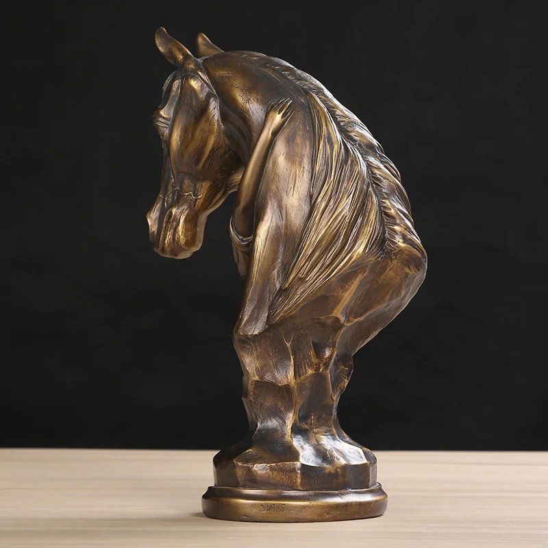 ABSTRACT HORSE BUST SCULPTURE VINTAGE PONY HUG STATUE GIRL HOMETOWN MEMORY ARTWORK NOVELTY DECOR GIFT CRAFT ORNAMENT FURNISHING | Дом и сад