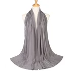 Мусульманский шифоновый хиджаб с пузырьками, шарф, женский мусульманский шарф, шали, мусульманский головной платок, одежда, арабский головной шарф