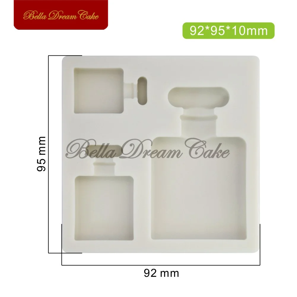 3D флакон духов силиконовая форма для помадки шоколада украшения торта своими