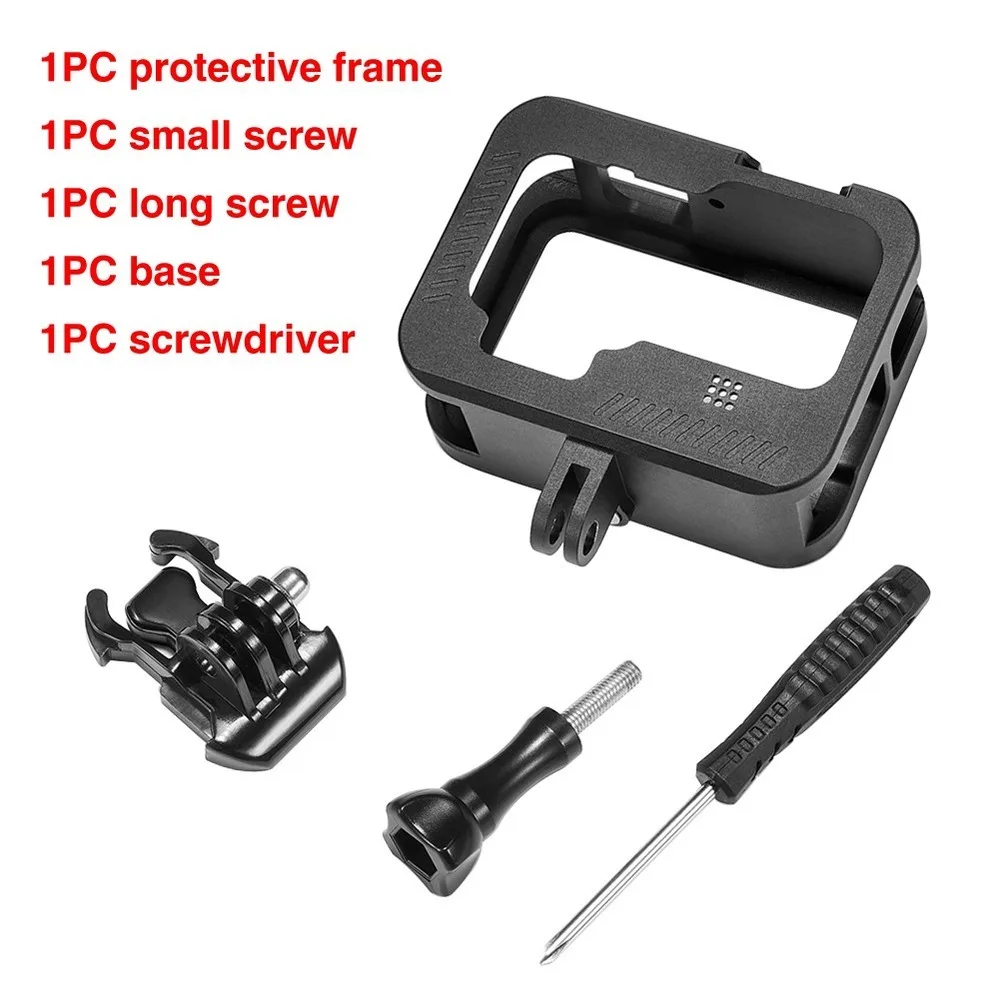 Корпус из алюминиевого сплава клетка для GoPro Hero 9 черная металлическая рамка