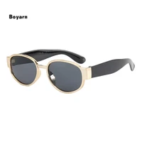 boyarn new 2022 small box oval sunglasses fashion sun glasses celebrity with hip hop glasses gafas de sol women uv400 square pla