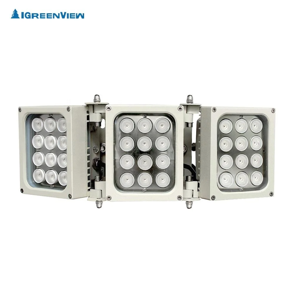 

Панель из закаленного стекла с высоким коэффициентом пропускания света 740nm/850nm/940nm 72W cctv ИК-осветитель дальнего действия