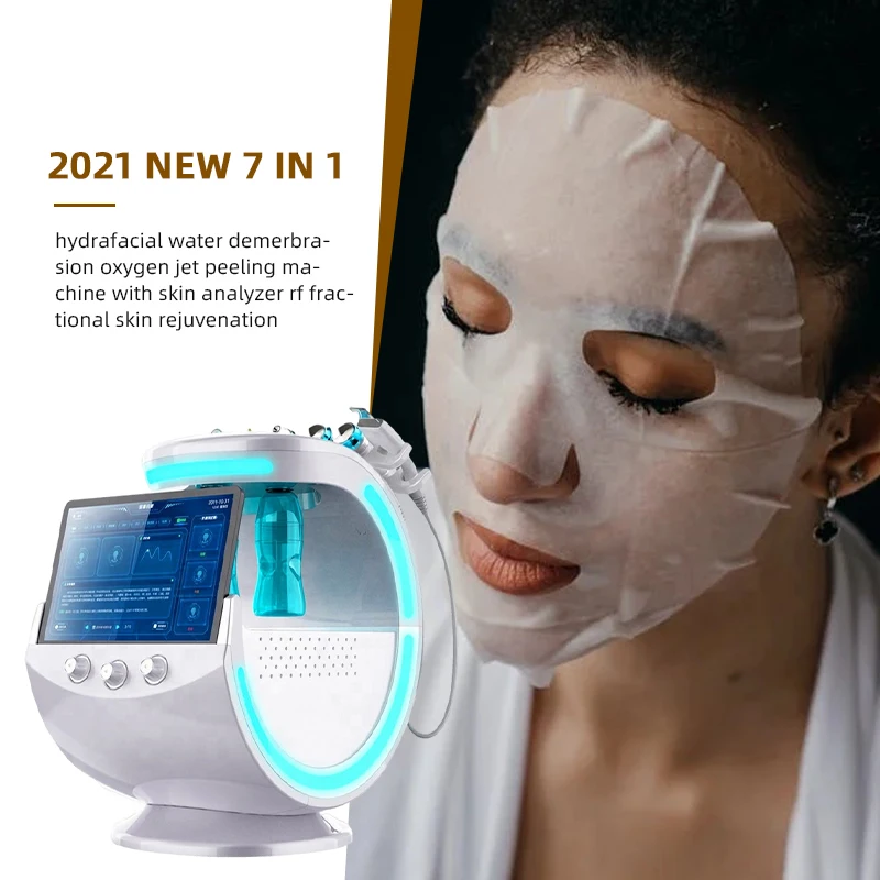 

New 7 In 1 Smart Facial Cleansing hydrafacial skin analyze Deep Pore Vacuum Hydra Skin Lift Anti-aging Beauty Machine