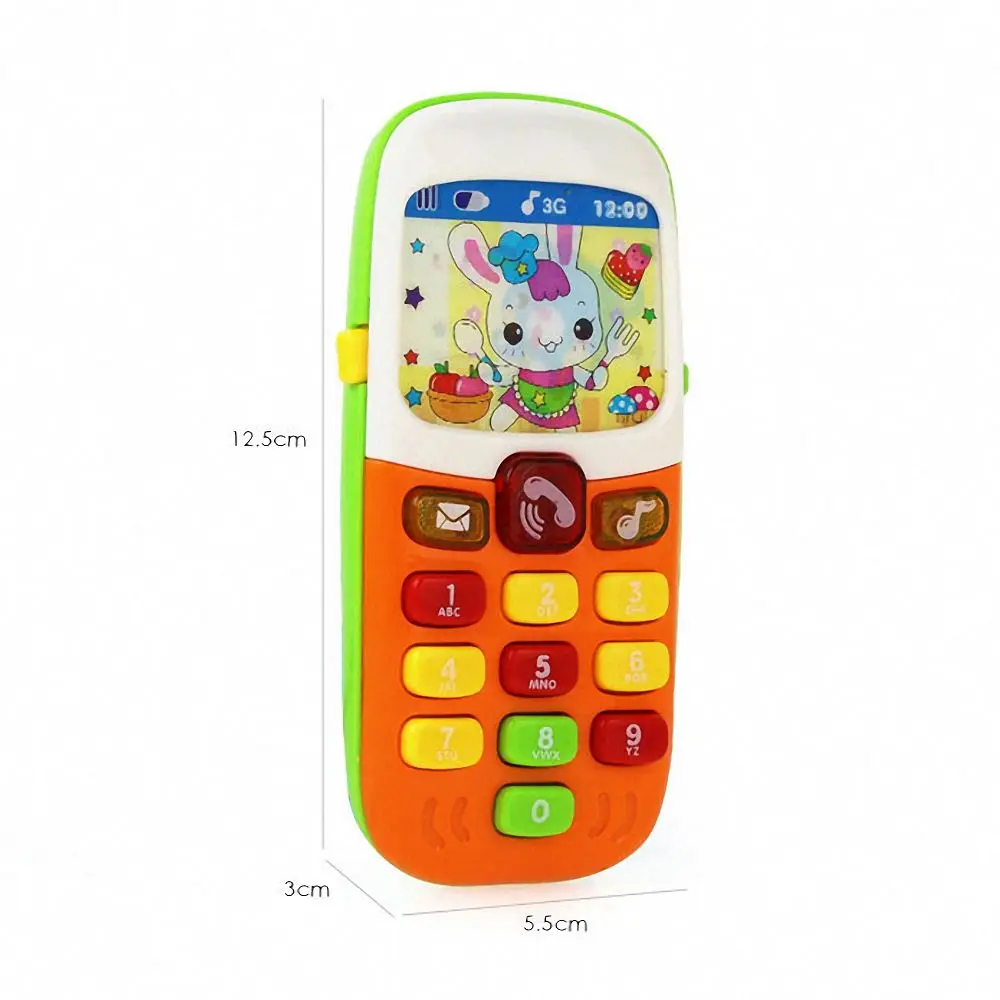 

1pc Electronic Educational Toys for Children Montessori Learning Mobile Phone Kids Flashing Sound Mobile Phone Cellphone Model