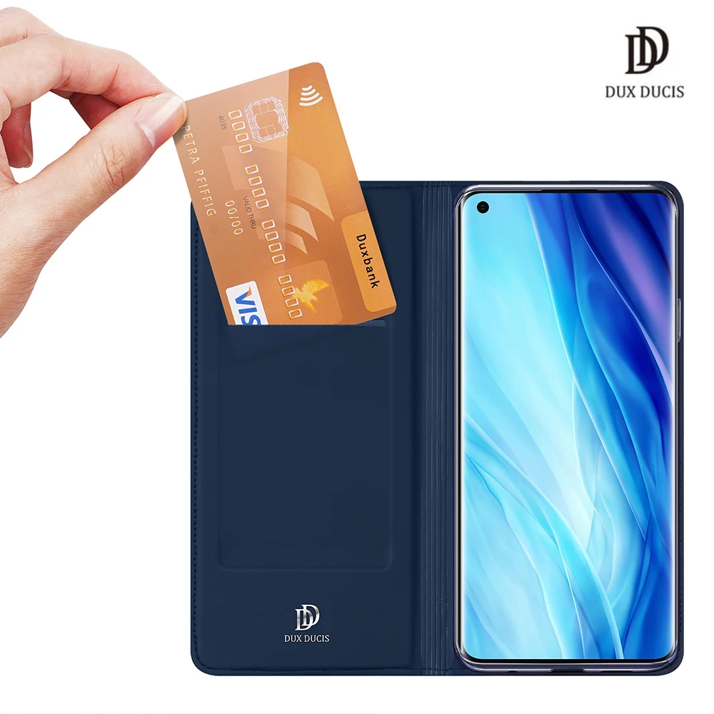 

For OPPO Reno 4 Pro DUX DUCIS Skin Pro Series Leather Wallet Flip Case Full Protection Steady Stand Magnetic Closure