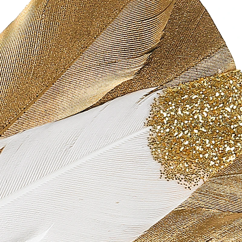 

Party Gold Color Necktie 2020 Peacock Feather Bow Tie For Man Luxury Mens Tuxedo Dress Animal Bowtie Unisex Gift Box