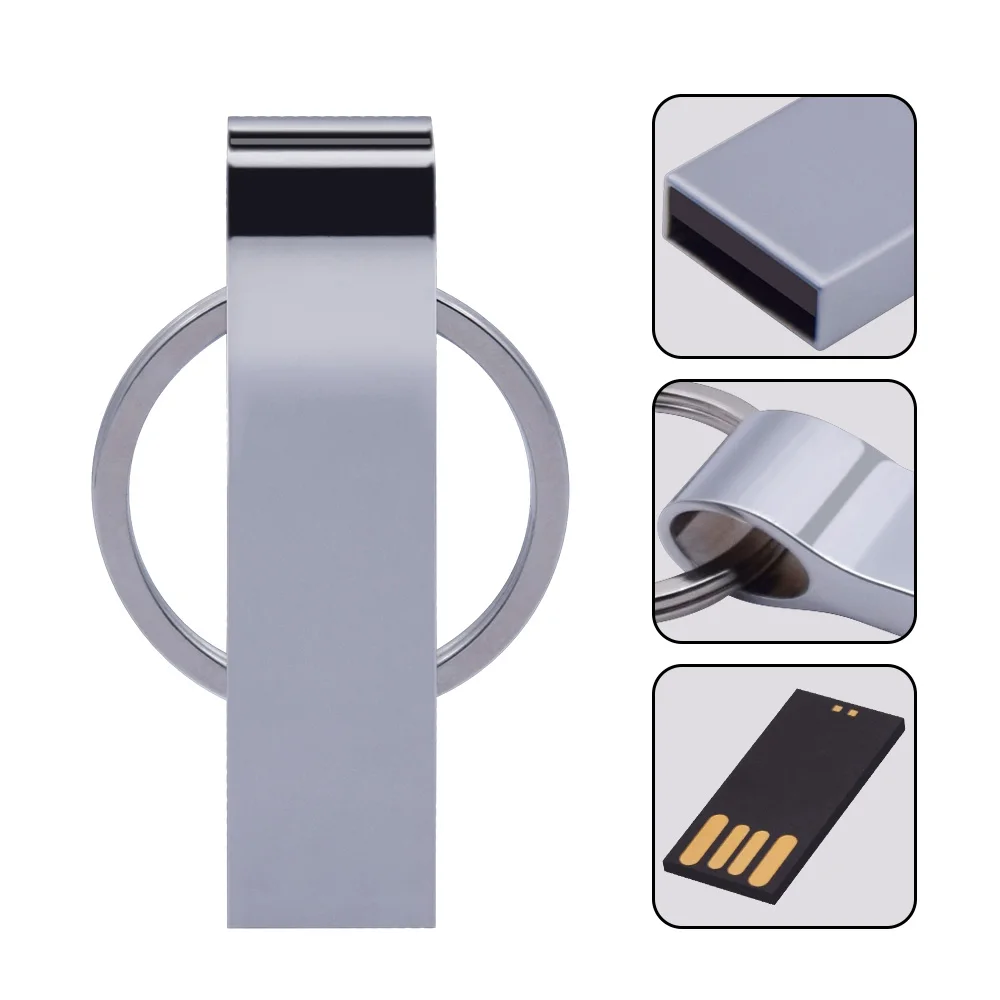 Модный металлический USB 2 0 Флешка милый мини usb флешка 4 ГБ 8 16 32 64 Гб Бесплатная