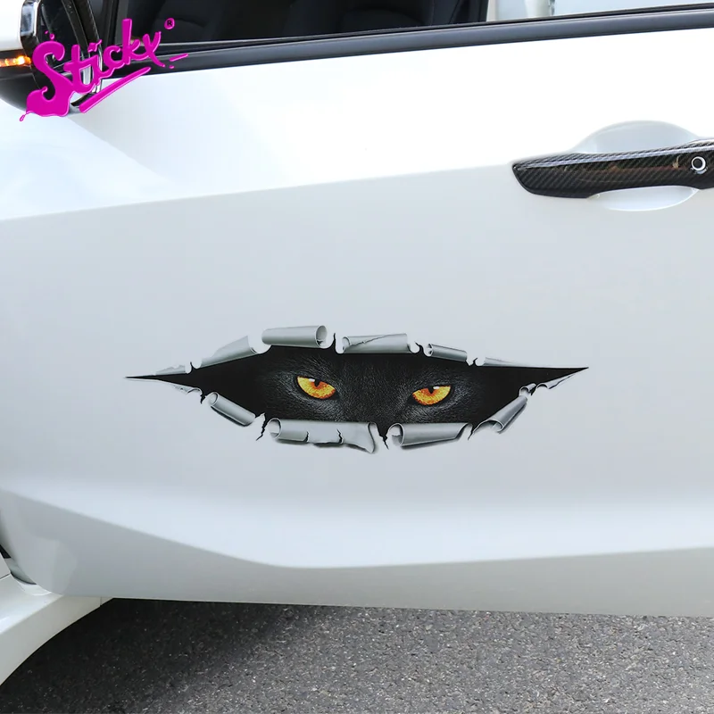 Стильная 3d-наклейка на автомобиль с изображением черной Пантеры наклейка