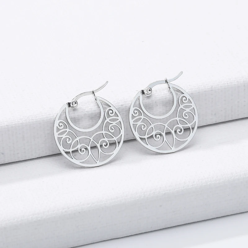 Прямая поставка изящные серьги кольца из тонкой проволоки для женщин ювелирные