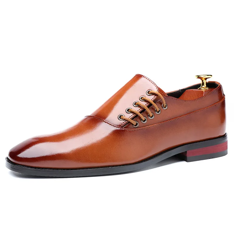

Fashion Business Dress Men Shoes New Classic Leather Men's Suits Shoes Fashion Slip On Dress Shoes Men Oxfords Size 37-48