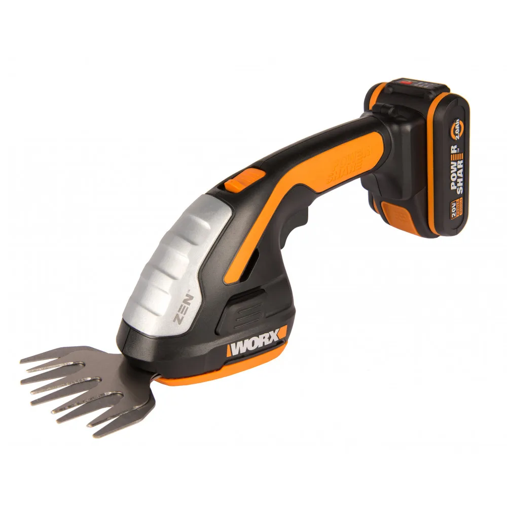 Ножницы для стрижки травы и кустарников аккумуляторные WORX WG801E 10 20см 20В АКБ 2А*ч ЗУ