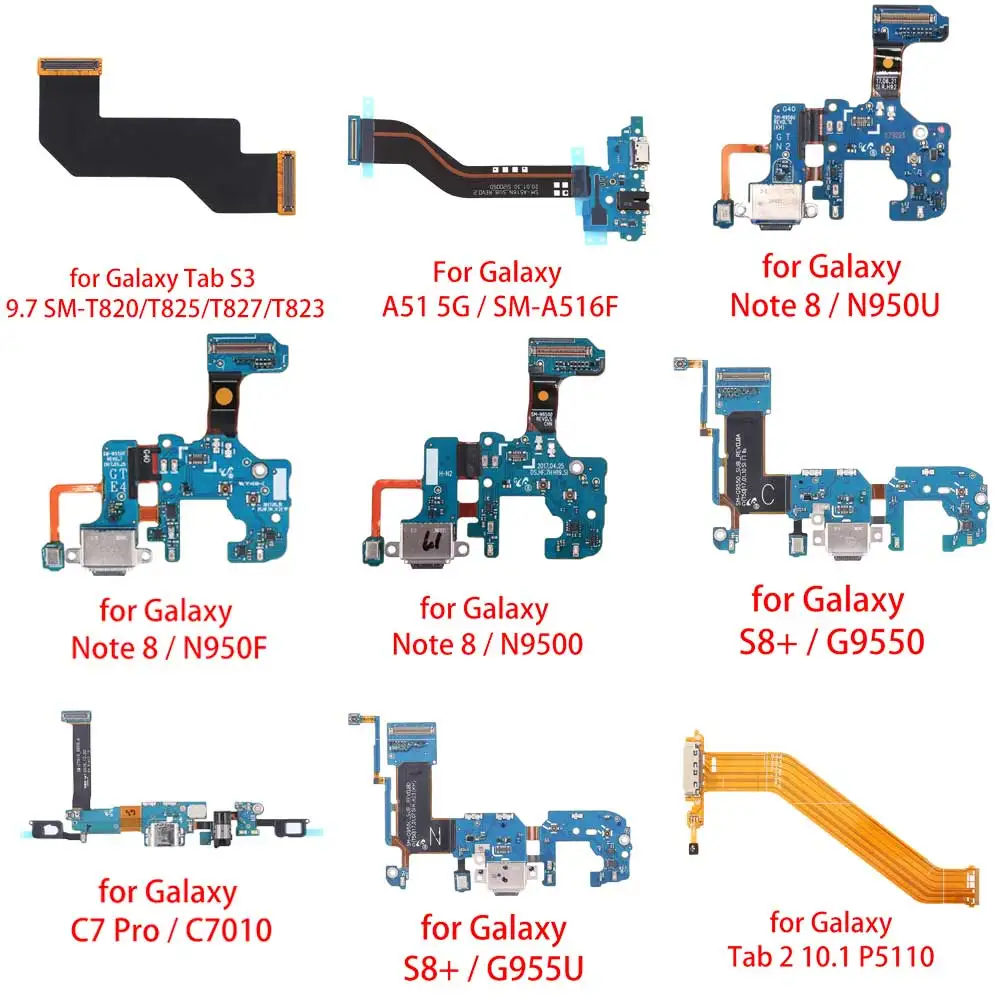 Гибкий кабель с разъемом для зарядного порта Samsung Galaxy Tab S3 9 7 SM-T820/T825/T827/T823/A51