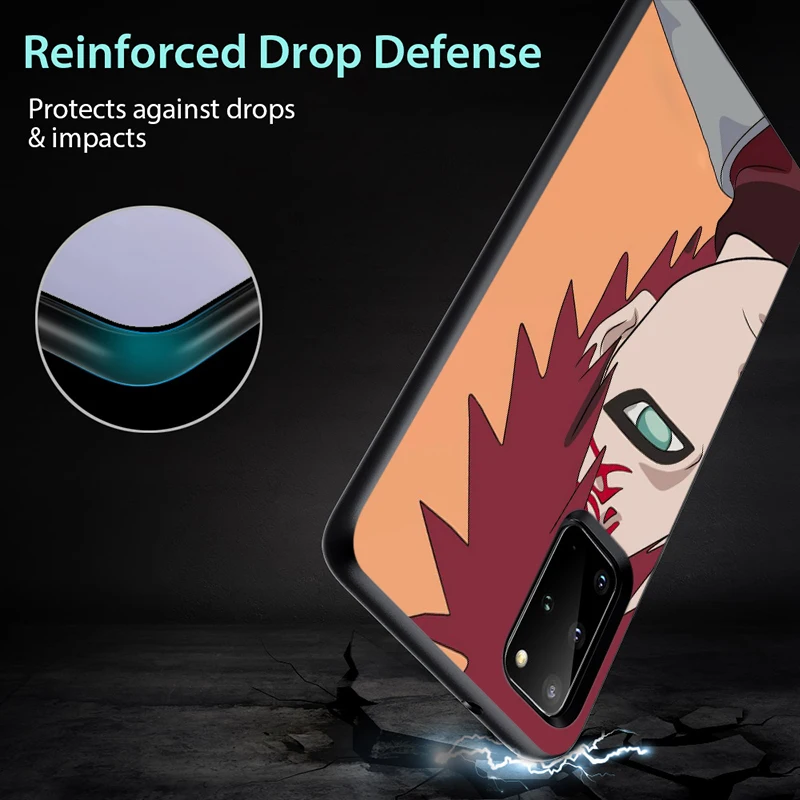 

Fashion Naruto Gaara for Samsung Note 20 10 9 8 Ultra Plus A91 A81 A71 A51 A42 A41 A31 A21 A12 A11 A01 Black Phone Case