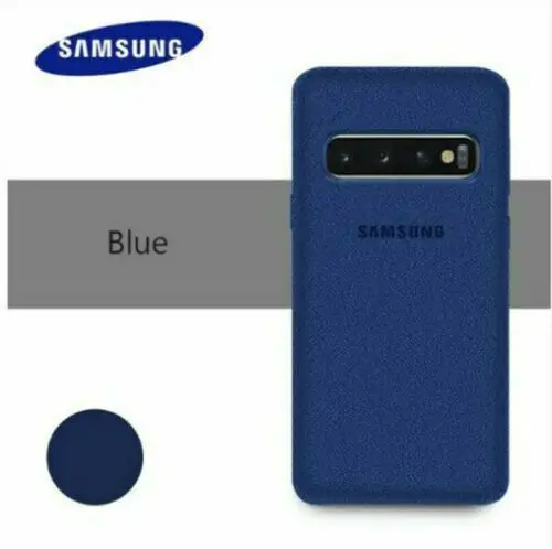 Синий Для samsung Galaxy S10 Plus S10 Real Alcantara чехол роскошный материал чехол - Цвет: Синий