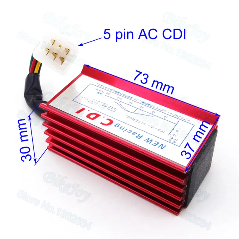 Гоночная катушка зажигания и 5 pin AC CDI и A7TC Свеча зажигания для 50 70 90cc 110cc 125cc 140cc 150cc 160cc двигателя питбайк ATV Quad