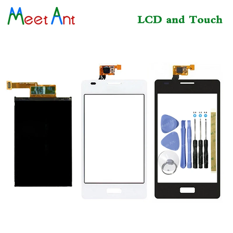 Сменный ЖК дисплей с дигитайзером сенсорного экрана для LG Optimus L5 E610 E612 4 5