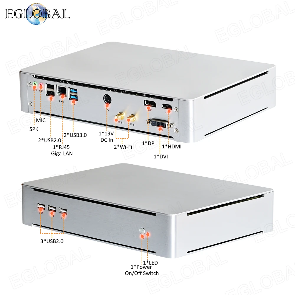 HDMI DP DVI max 8K HTPC GTX 1650 GPU маленький компьютер Intel Core i7 9700F i5 9400F 7820HQ мини игровой ПК Windows
