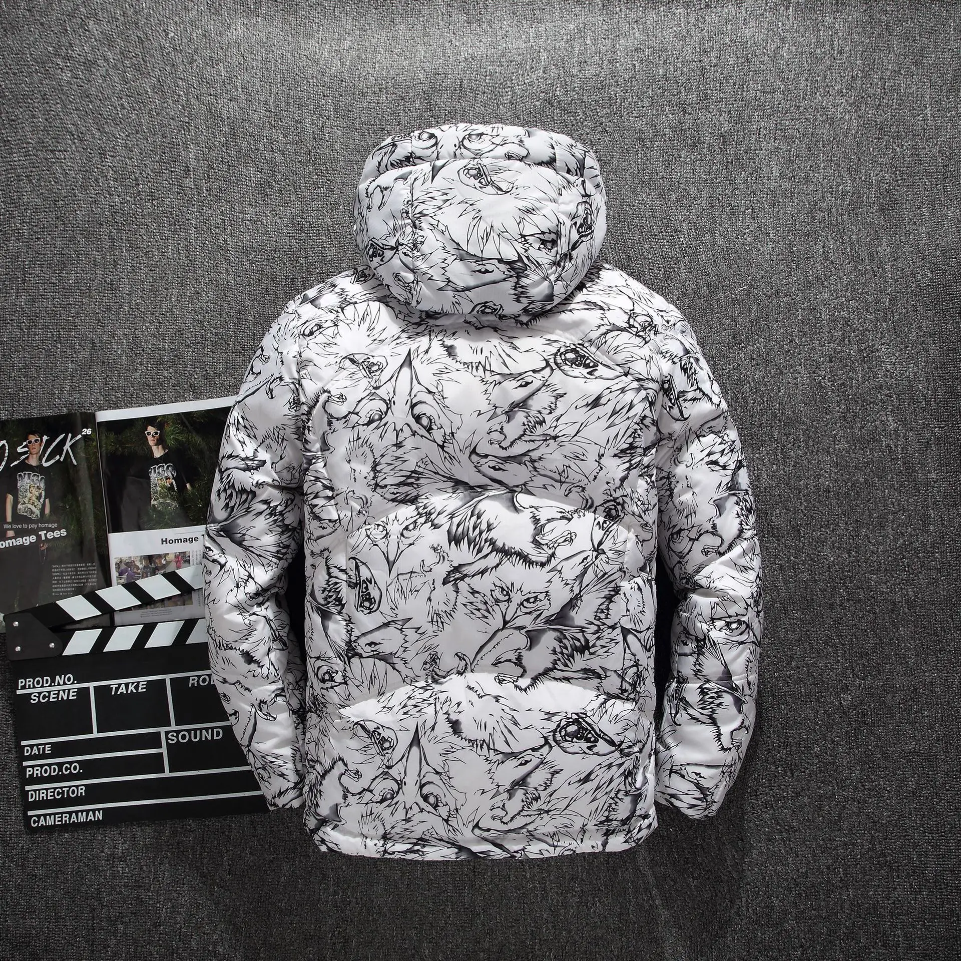 White Duck Down Jackets Men Winter Warm Parka Camouflage Overcoat Casual Slim Hooded Doudoune Homme Thermal Windbreaker Jacket