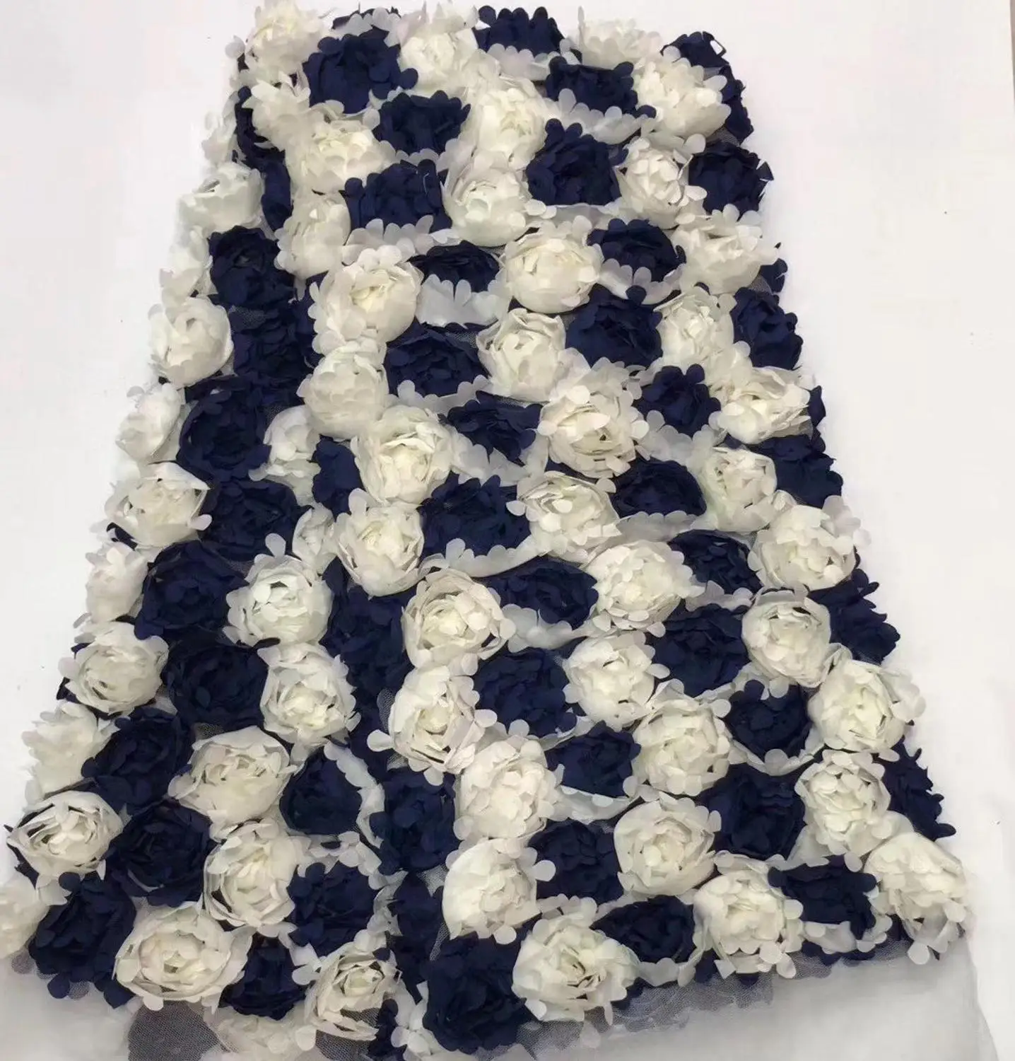 

African Lace Fabric High Quality lace Nigerian 3d Tulle Mesh tulle Lace Fabrics For African Parties