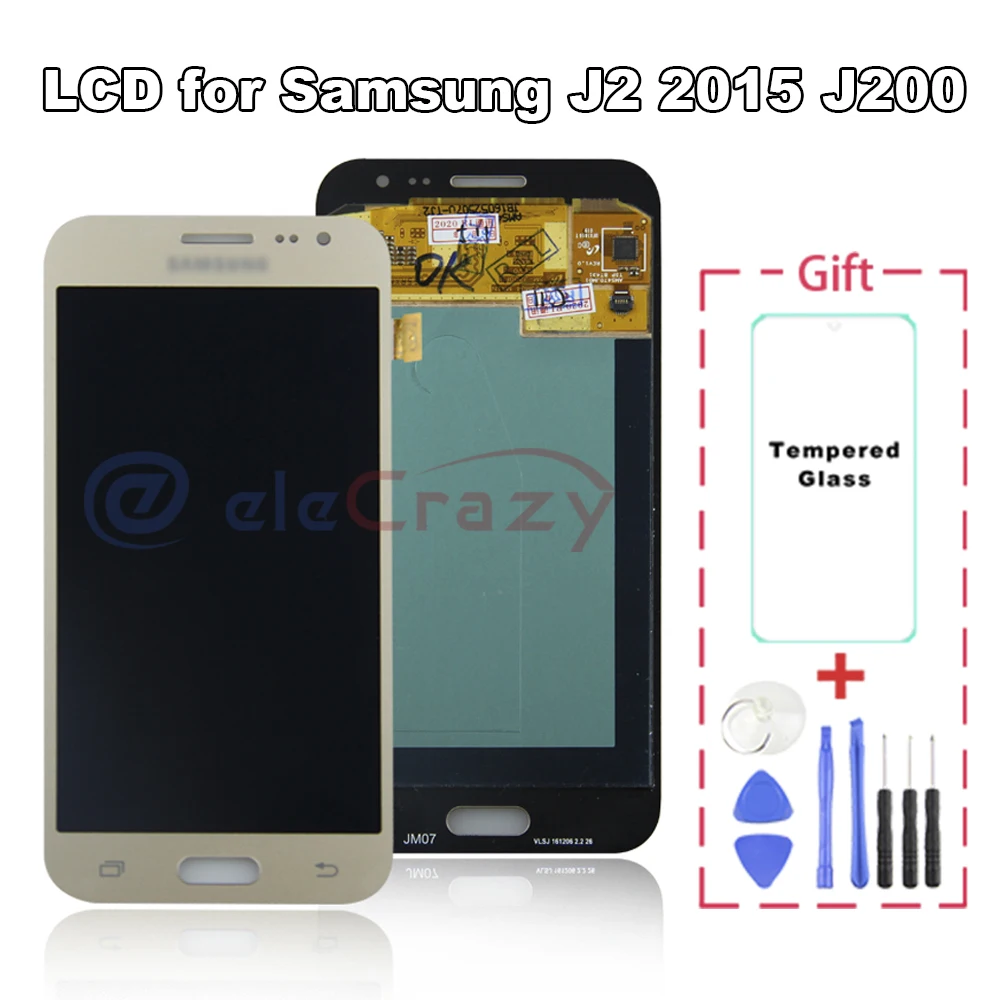 Оригинальный ЖК дисплей для Samsung Galaxy J2 2015 J200 J200F J200Y J200H сенсорный экран дигитайзер