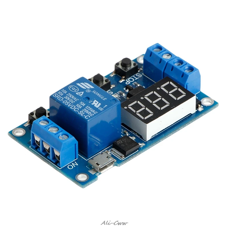 6-30V Relay Module Switch Trigger Time Delay Circuit Timer Cycle Adjustable | Обустройство дома