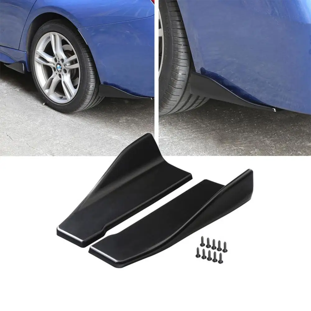 

34cm Universal Car Rear Bumper Lip Splitter Winglets Canards Side Skirt For Cars Rocker Diffuser For BMW For Benz For Audi