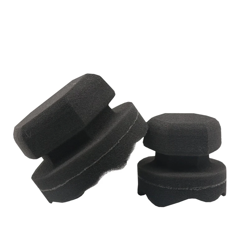 

New Professional Automotive Car Wheel Washer Tyre Tire Dressing Tools Hex Grip Applicator Handheld Tire Waxing Sponge