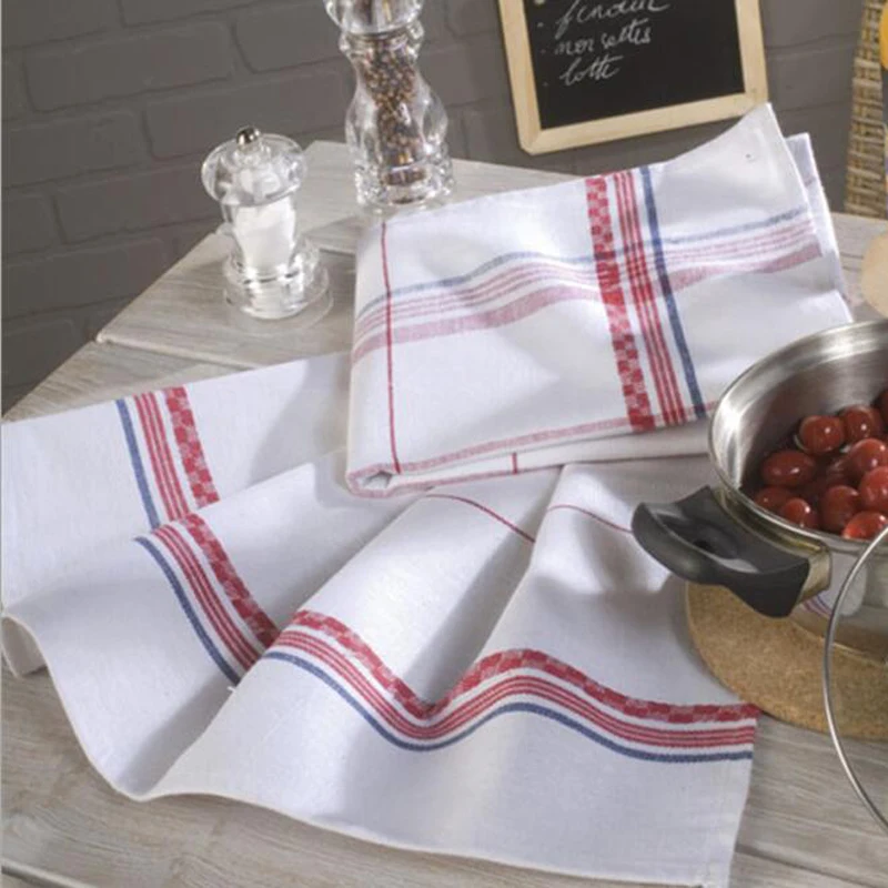 

1pc 50x70cm 51% Linen 49% Cotton Table Napkin Kitchen Towel Tableware Cleaning Cloth Dish Towel Home Textile