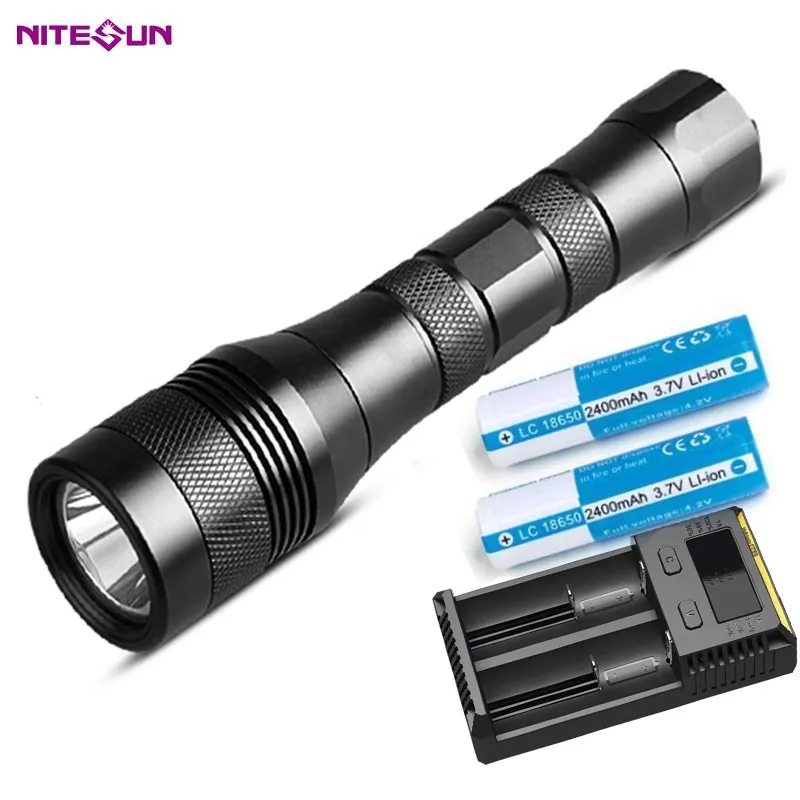 has batteries charge NITESUN DIV01 фонарик для дайвинга CREE XM-L2 U4 6500K светодиодный Макс. 1050 люмен наземный бросок 320 м подводный 150 м водонепроницаемый фонарь для дайвинга - Испускаемый цвет: has batteries charge