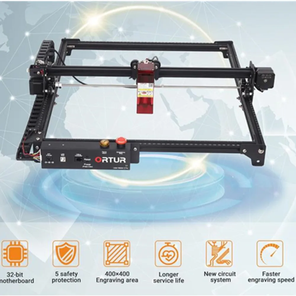 400*400mm Big Size Laser Engraver ttl 20W Machine PMW Control CNC Cutter 5500mw 1600mw Engraving |