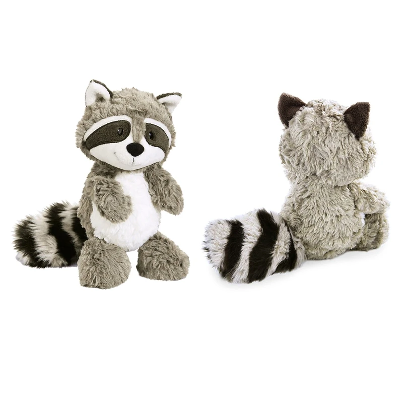 25/35cm Plush Stuffed Toy Raccoon with Fluffy Tail 3D Face Nursery Office Supply Dropshipping