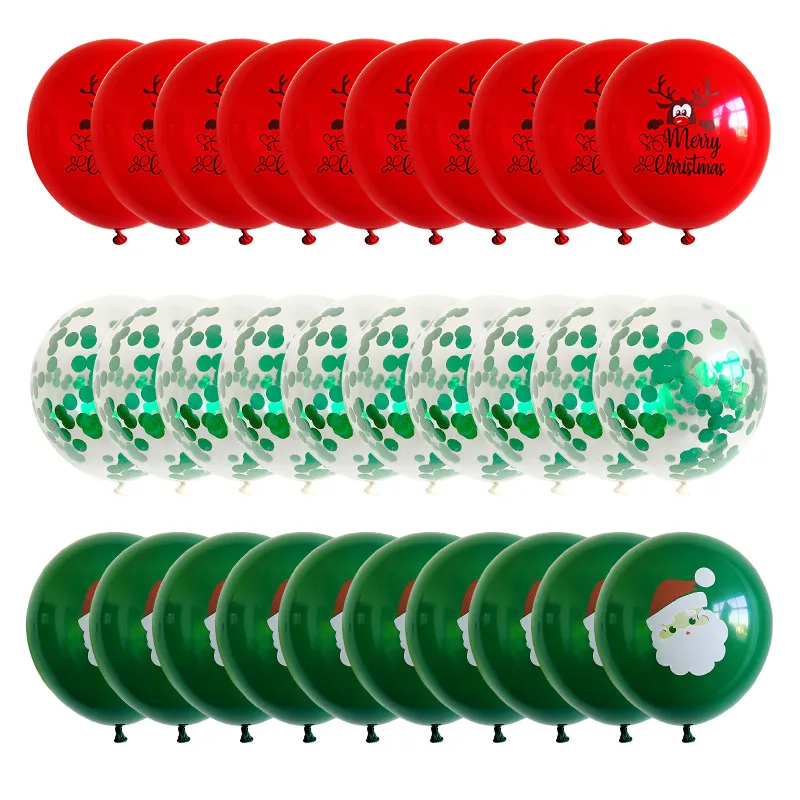 Воздушные шары в виде Санты 30 шт. 12 дюймов | Дом и сад