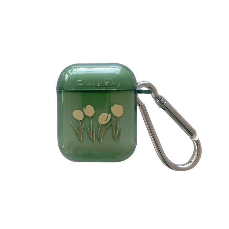 

Literary Small Fresh Tulip Pattern Protective Shell, Suitable for Airpods1/2/Pro