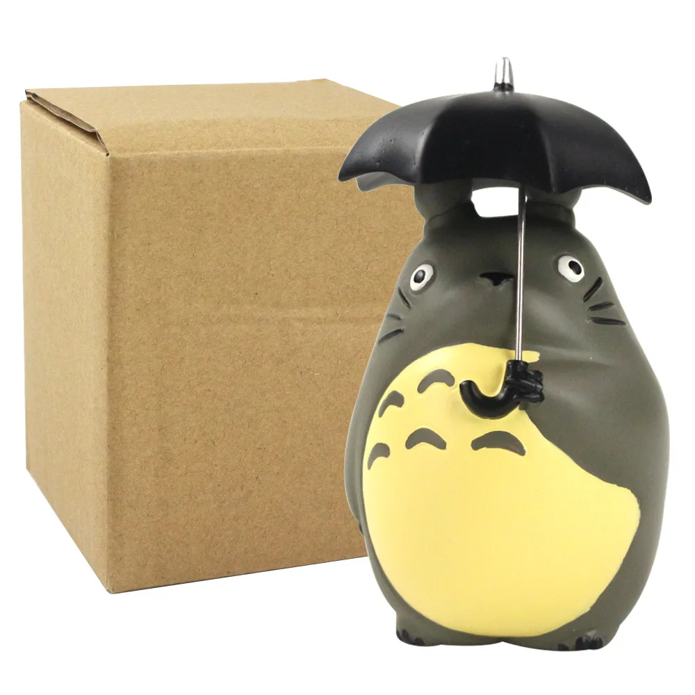 11 см аниме Миядзаки Хаяо Мой сосед Тоторо с зонтом ПВХ фигурка Коллекционная