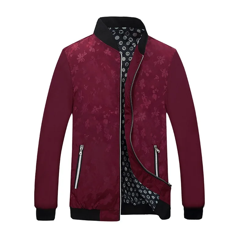 

New 2021 Jacket Men Fashion Casual Loose Mens Jacket Spring Autumn Bomber Jacket Mens Jackets and Coats Stand Collar 5XL 6XL 7XL