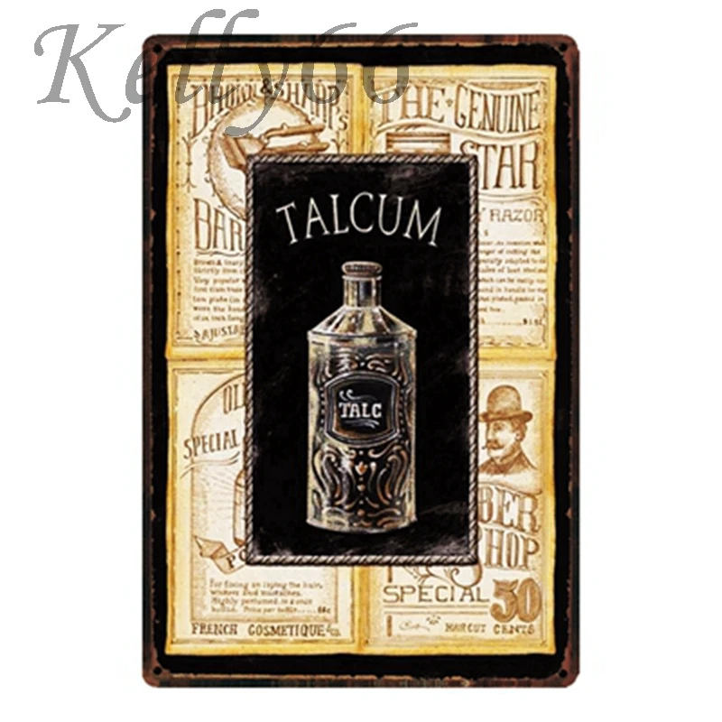 

[ Kelly66 ] Barber Shop Metal Sign Tin Poster Home Decor Bar Wall Art Painting 20*30 CM Size y-1685