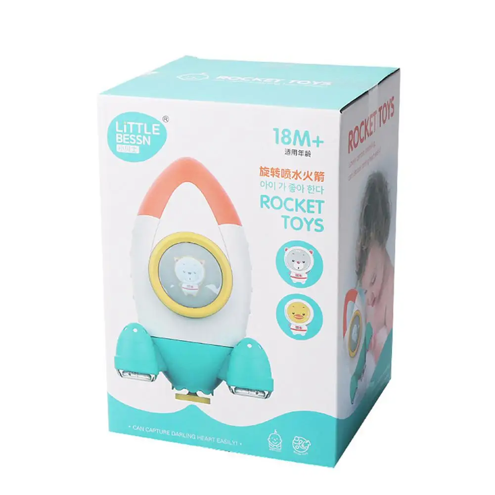 

Baby Shower Toy Rotating Water Spray Rocket Baby Bathroom Toy Gift