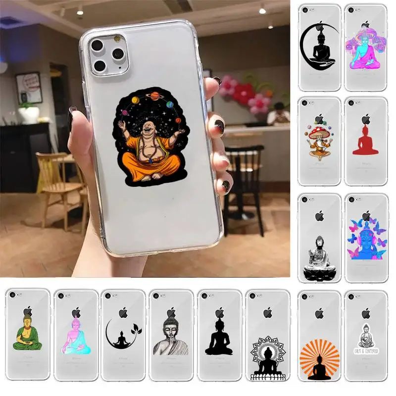 

Yinuoda Buddha stickers Phone Case For iPhone X XS MAX 6 6s 7 7plus 8 8Plus 5 5S SE 2020 XR 11 11pro max Clear funda Cover