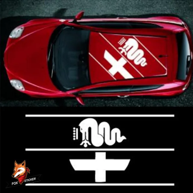 1 шт. Виниловая наклейка на крышу Alfa Romeo | Автомобили и мотоциклы