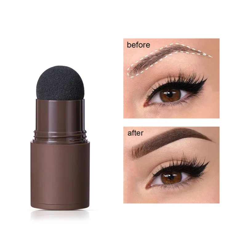 

3 Typies Waterproof Stamp Brow Shaping Kit Eyebrow Definer Stamp Women Cosmetic Eyebrow Powder