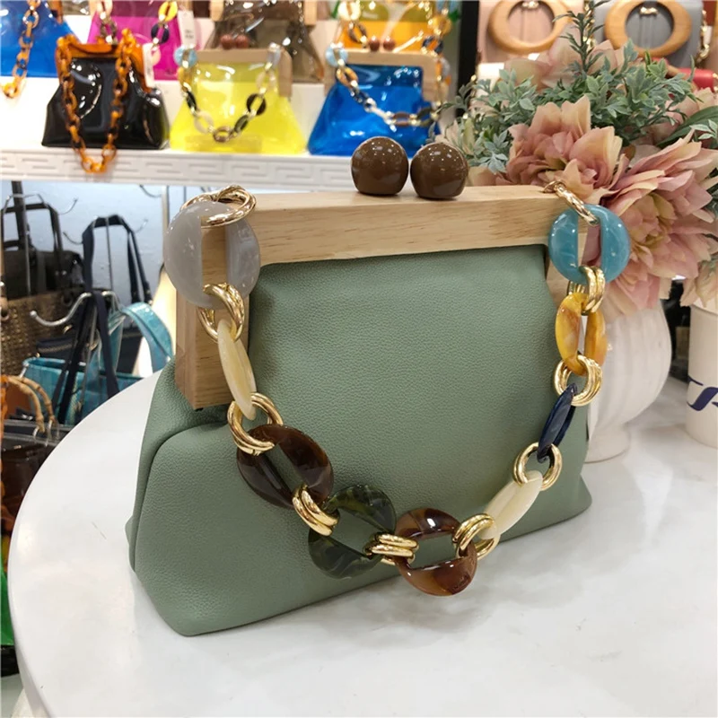 Акриловая коробка сумка-мешок для женщин акриловая вечерняя сумка с зажимом