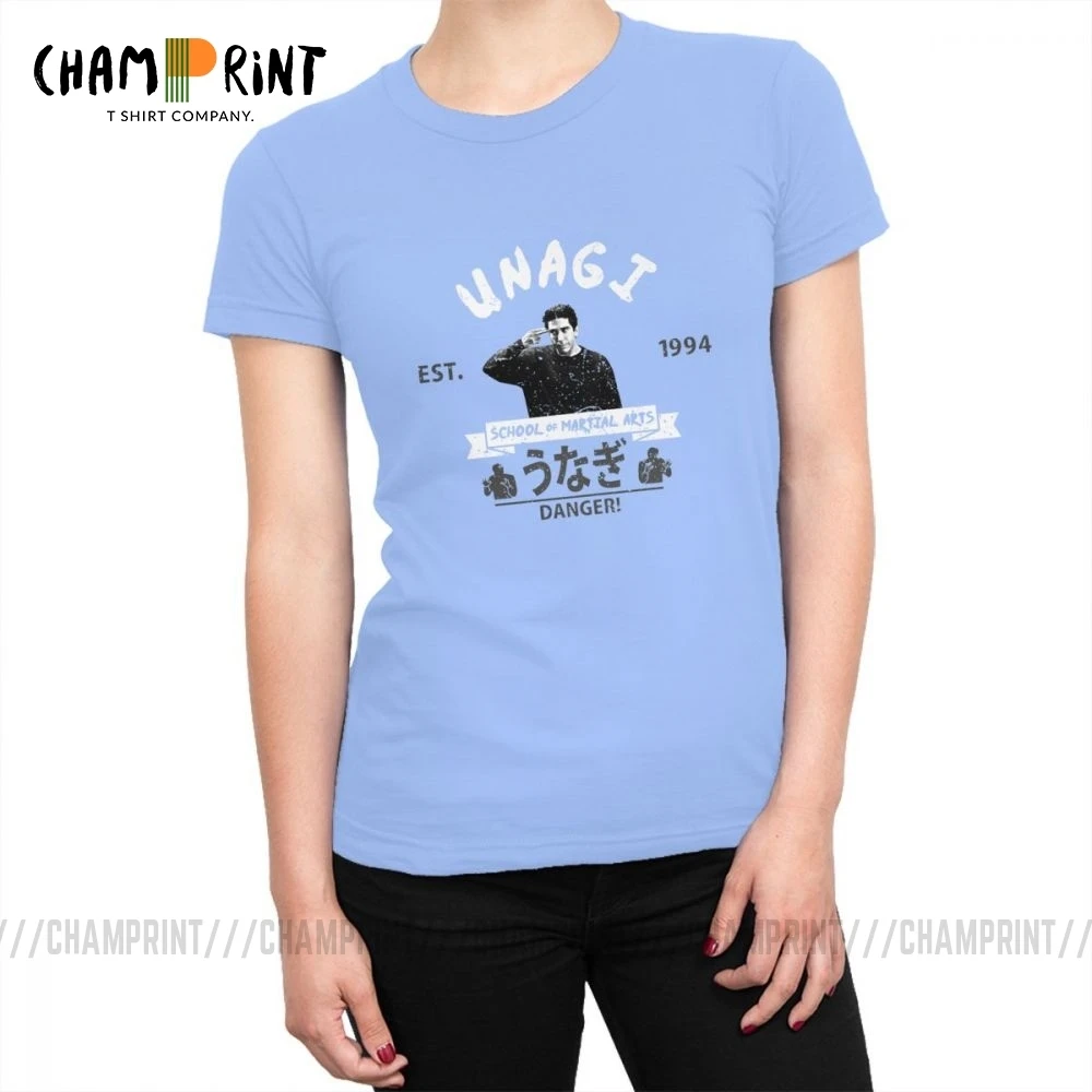 Unagi School Of Martial Arts Friends TV T-shirts Women Humor Cotton Tshirt Harajuku Tops Tees Female Clothes Plus Size | Женская одежда