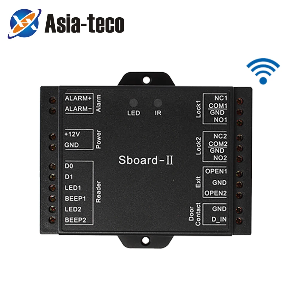 Плата управления доступом Sboard II mini Wi Fi 2 двери двойное реле 2100 пользователей 26 37